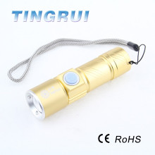 Großhandel High Powered XM-L T6 Super Bright Led USB-Flash-Laufwerk Taschenlampe